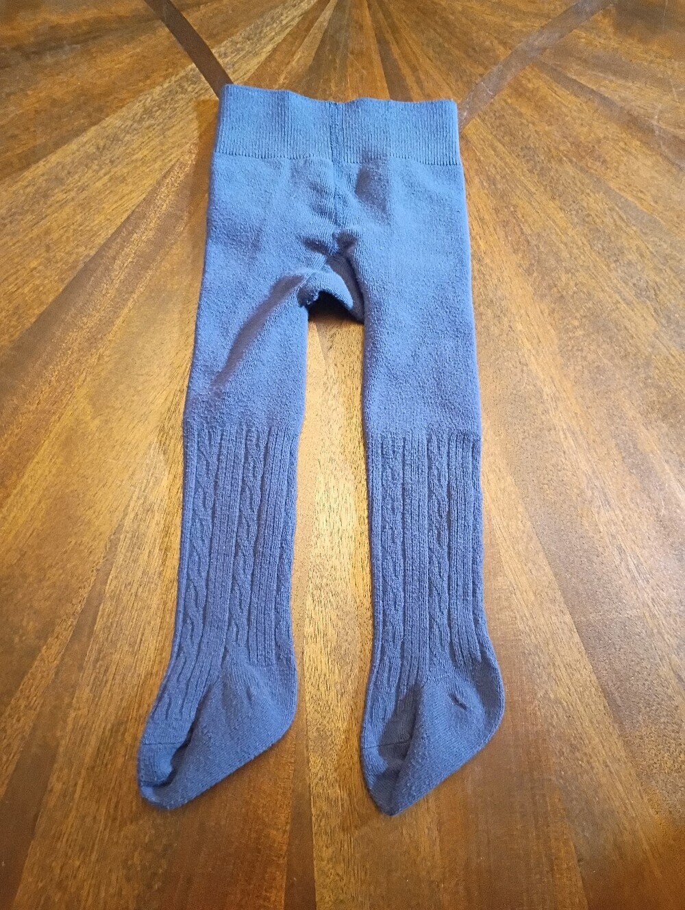 Baby Toddler Cable Knit Tights Stockings Navy Blue 9-12 Months Soft Cozy
